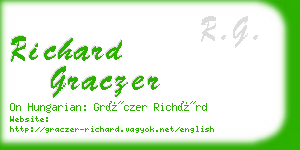 richard graczer business card